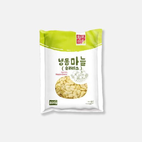 청우 수입 냉동 슬라이스 편 마늘 800g 10개 1박스의 썸네일