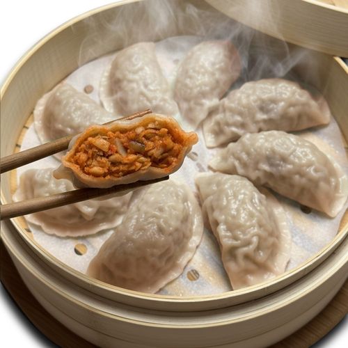 진짜냉동상회 매콤 쫀득한 얇은피 김치 왕만두 1.2kg의 썸네일